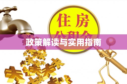 惠济政策解读与实用指南