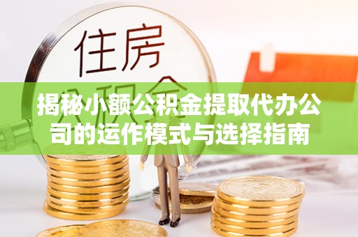 惠济揭秘小额公积金提取代办公司的运作模式与选择指南