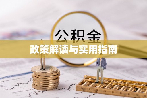 惠济政策解读与实用指南