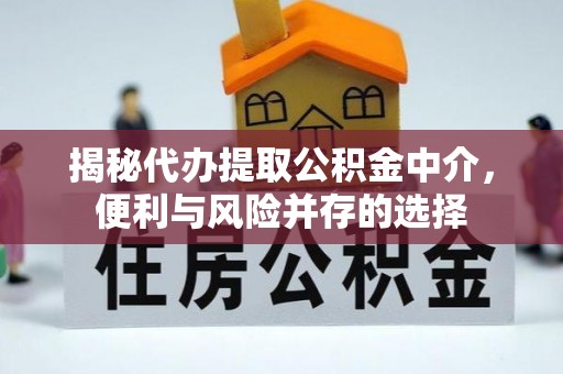 惠济揭秘代办提取公积金中介，便利与风险并存的选择