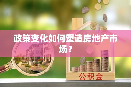 惠济政策变化如何塑造房地产市场？