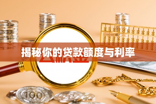 惠济揭秘你的贷款额度与利率