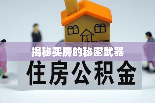 惠济揭秘买房的秘密武器