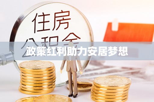 惠济政策红利助力安居梦想