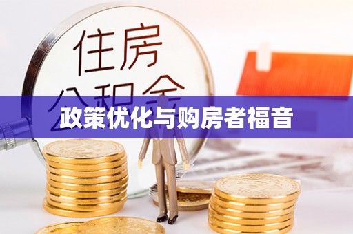 惠济政策优化与购房者福音