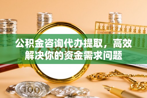 惠济公积金咨询代办提取，高效解决你的资金需求问题