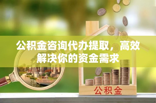 惠济公积金咨询代办提取，高效解决你的资金需求