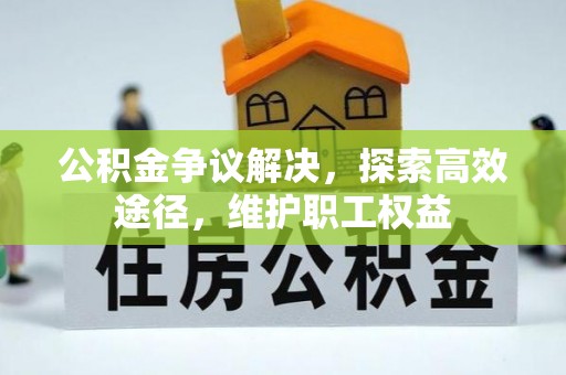 惠济公积金争议解决，探索高效途径，维护职工权益