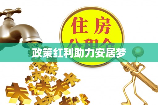 惠济政策红利助力安居梦