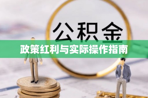 惠济政策红利与实际操作指南