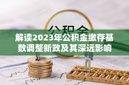 惠济解读2023年公积金缴存基数调整新政及其深远影响