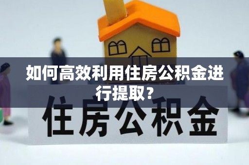 惠济如何高效利用住房公积金进行提取？